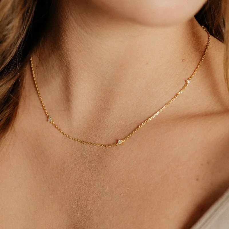 Women’s gold necklace-Christina Necklace (Gold)