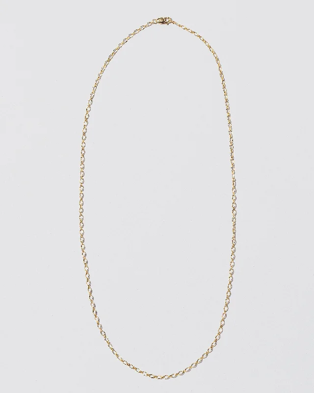 Women’s chain necklace-Open Oval Chain Necklace