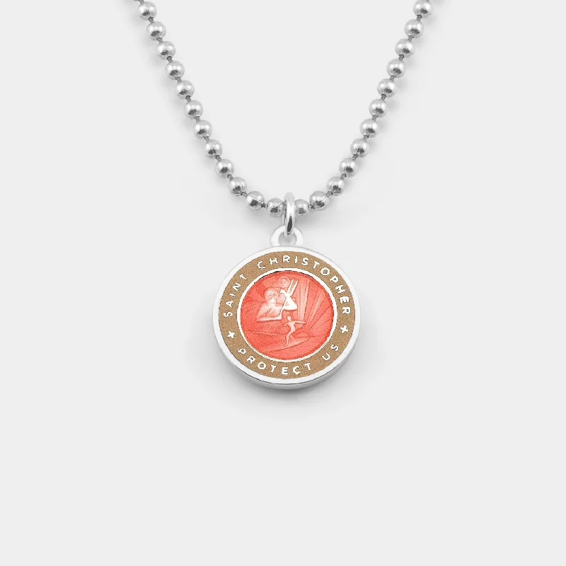 Women’s bohemian necklace-Medium - Melon / Blush