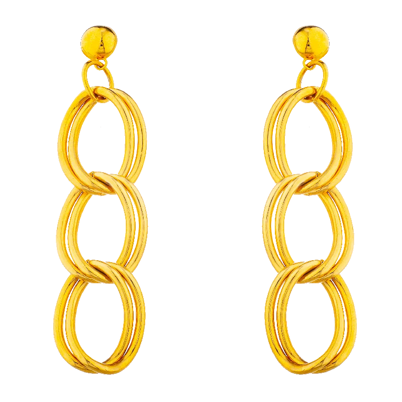 Women’s gold earrings-LISA MARIE EARRINGS