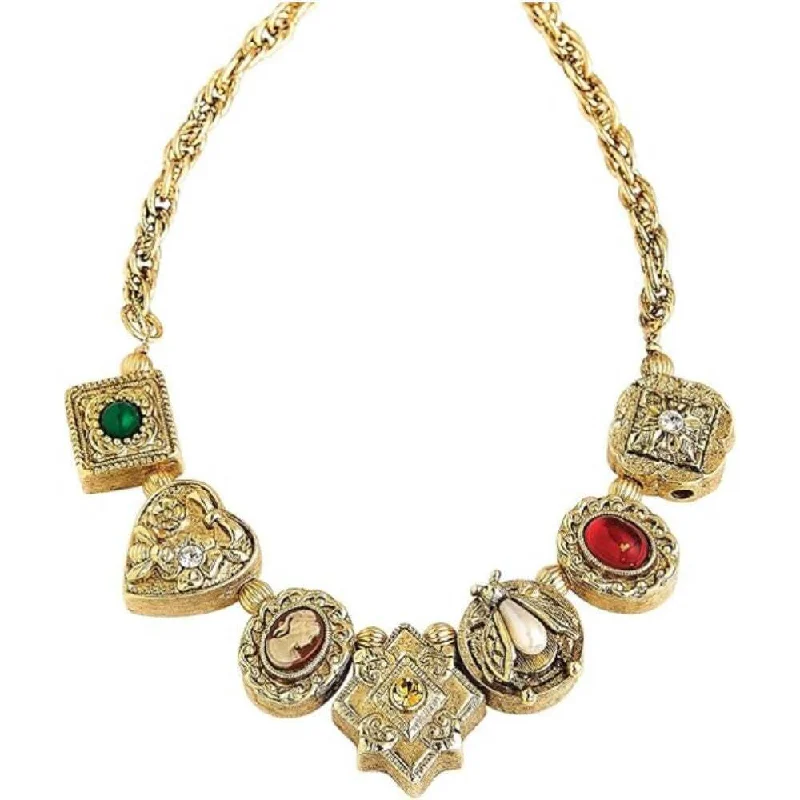 Women’s anniversary gift necklace-1928 Jewelry Carcanet Inspired Necklace 16" + 3" Extension