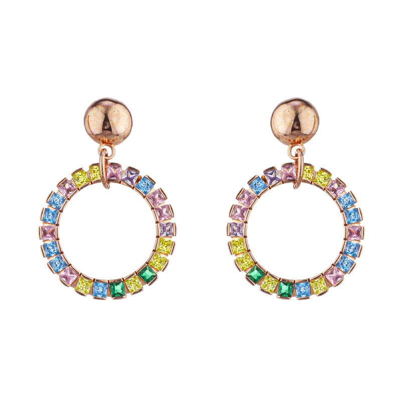 Women’s rainbow earrings-ORBIT PARTY EARRINGS