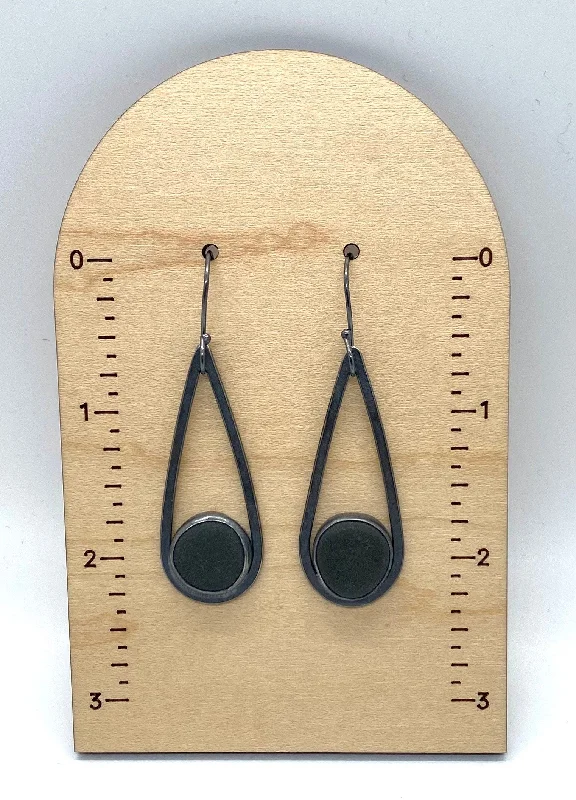 Women’s designer earrings-Rock Teardrop Earrings