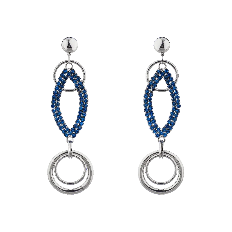 Women’s sapphire earrings-MESMERIZING GAZE EARRINGS