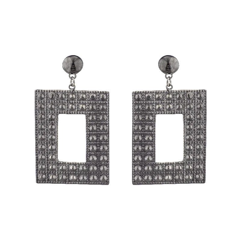 Women’s clip-on earrings-STEEL ME EARRINGS