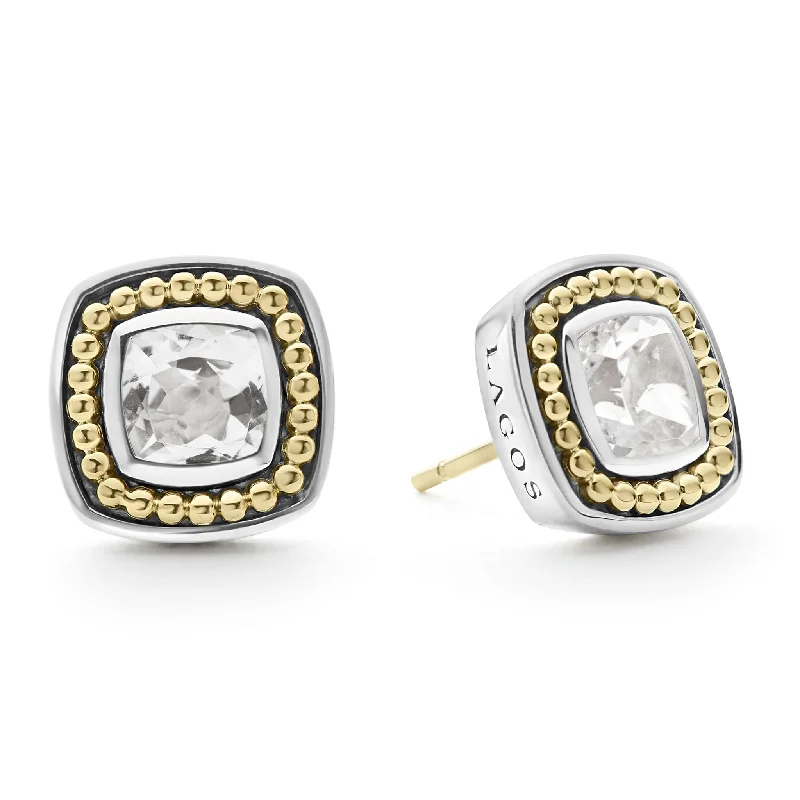 Women’s chic earrings-Rittenhouse White Topaz Stud Earrings