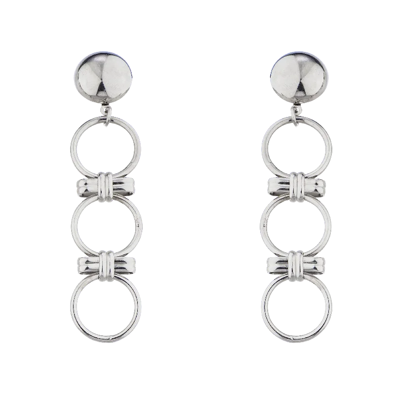 Women’s sparkling stud earrings-IN A TRAP EARRINGS