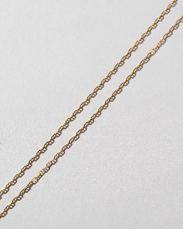 Women’s pendant necklace-Petite Diamond Cut Chain Necklace