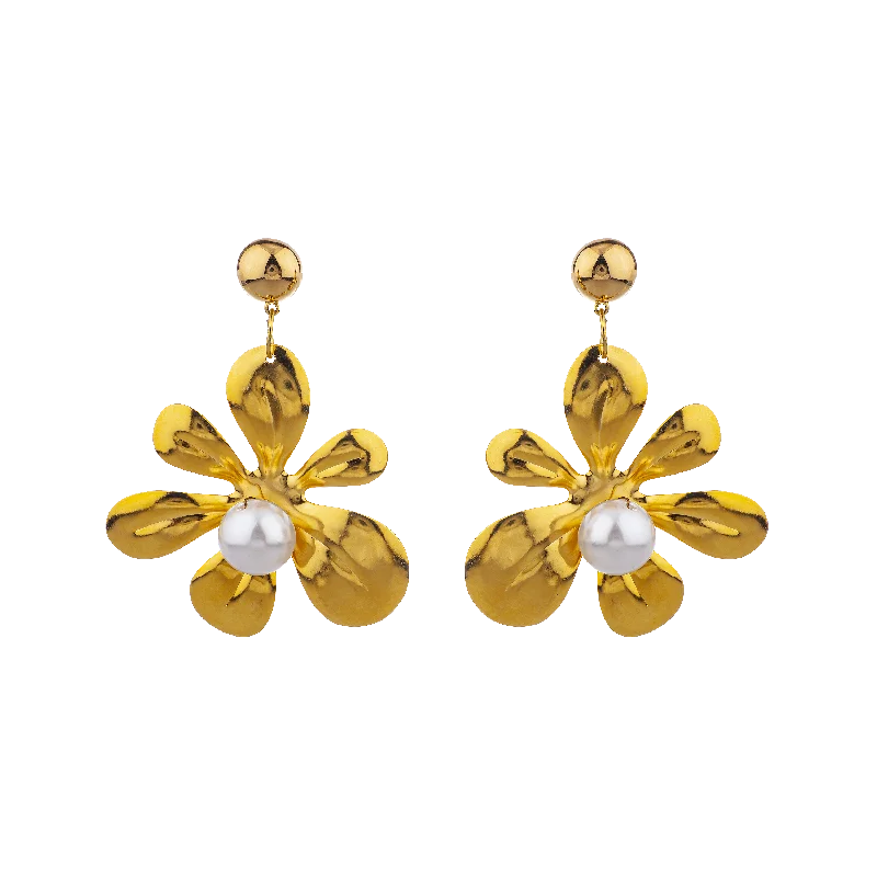 Women’s vintage-inspired earrings-FLOWER OF DESIRE EARRINGS