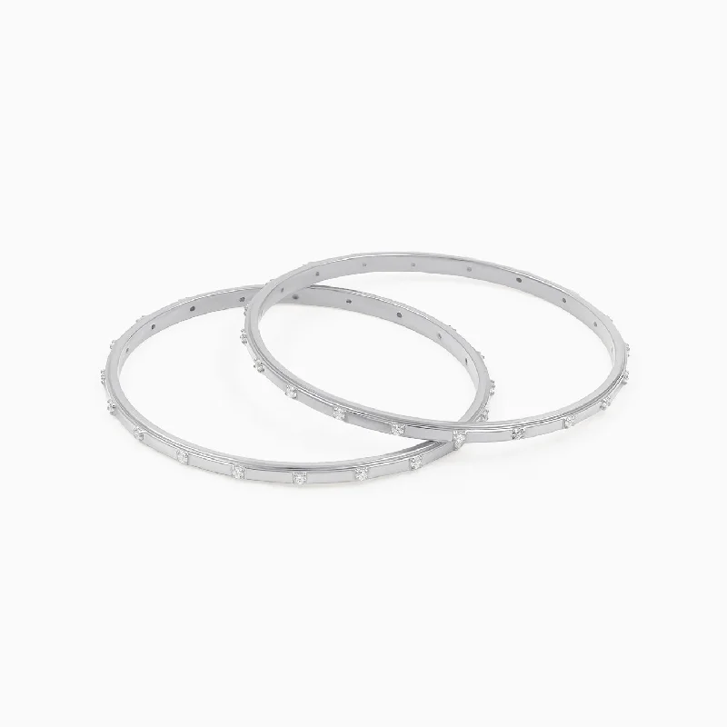 Women’s designer bangle-Silver Adornment Bangle