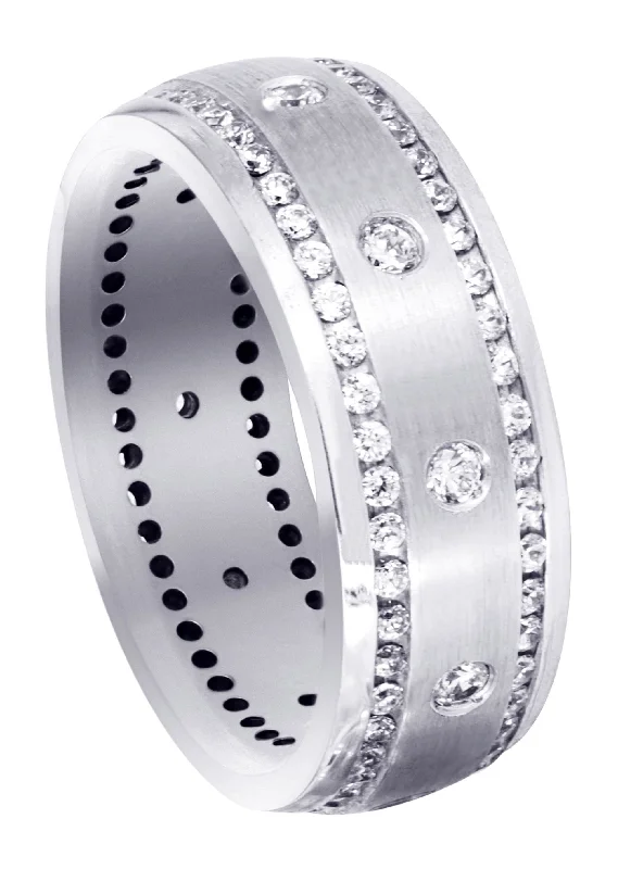 Women’s engagement rings with diamond accents-Diamond Mens Engagement Ring | 0.96 Carats (Mohamed)