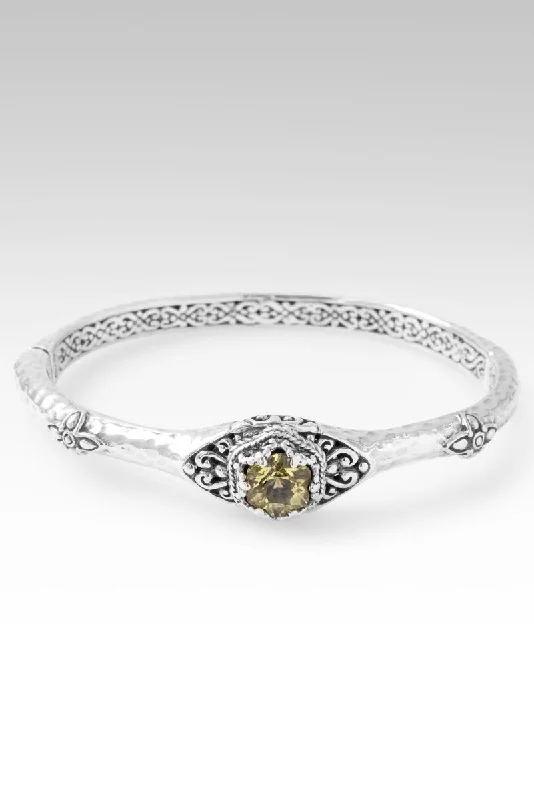 Women’s chic bangle-Embrace the Unknown Bangle™ in Sunflower Lemon Quartz