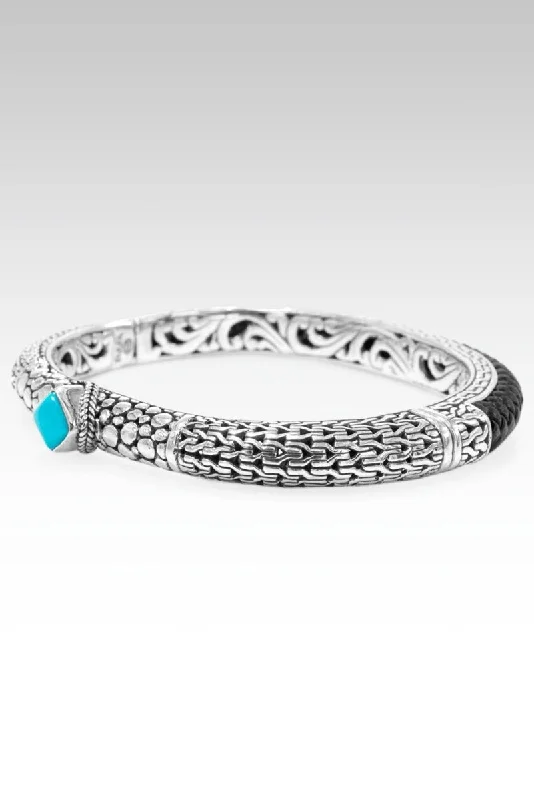 Women’s designer bangle-Generosity Prospers Bangle™ Sleeping Beauty Turquoise