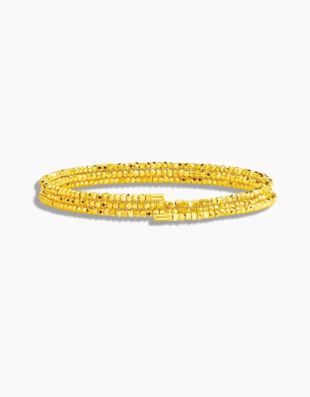 Women’s gold bangle-LVC 9IN Elin 999 Gold Bangle