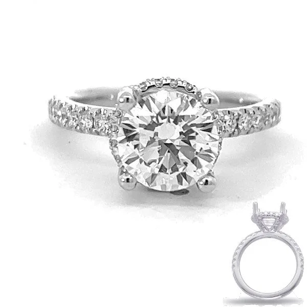 Women’s engagement rings with center stones-Diamong Engagement Ring