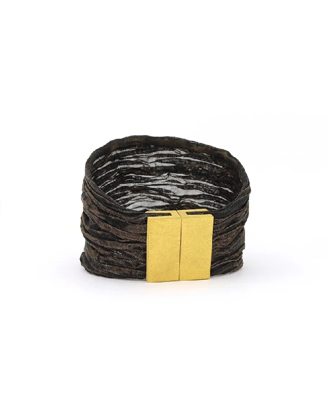 Women’s gold bangle-Mesh Bangle