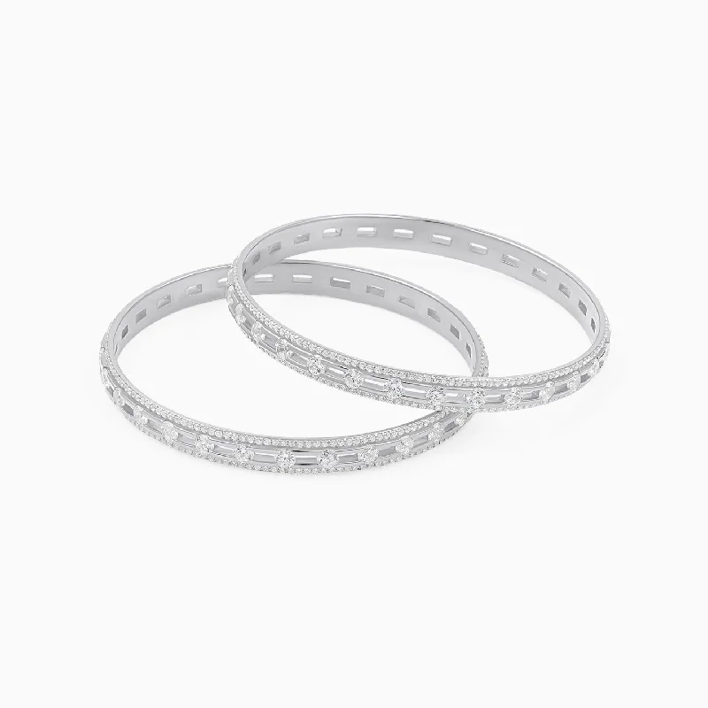 Women’s chunky bracelet-Opulent 925 Silver Bangle