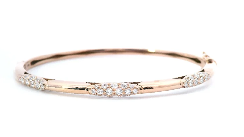 Women’s crystal bracelet-TACORI Crescent Eclipse Diamond Bangle