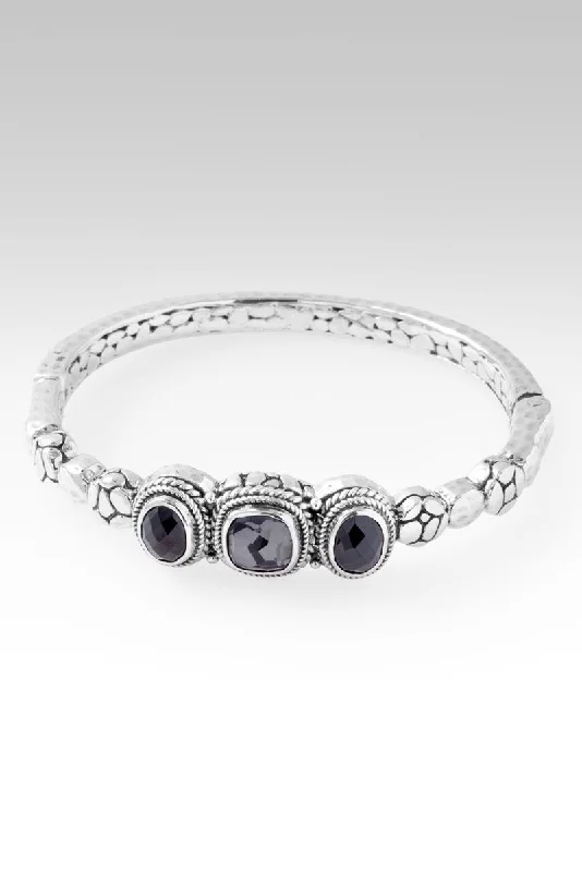 Women’s pearl bangle-Journey Within Bangle™ in Odyssey Black Knight™ Mystic Quartz