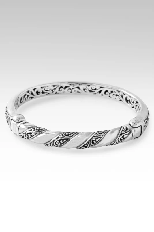 Women’s bracelet with diamonds-Forever Intertwined Bangle™ in Tree of Life