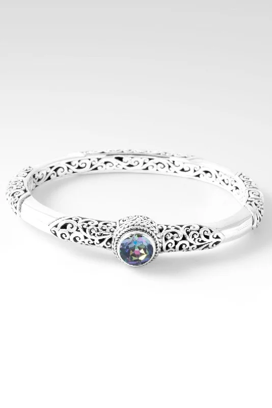 Women’s colorful bracelet-Delight My Soul Bangle™ in Unicorn Dreams™ Mystic Topaz