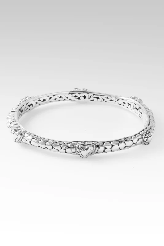 Women’s diamond cuff bracelet-Love Never Fails Bangle™ in Watermark