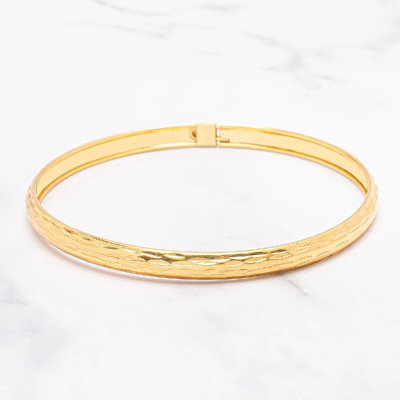 Women’s bangle bracelet set-Victoria Townsend Gold over Sterling Silver Smooth Bangle