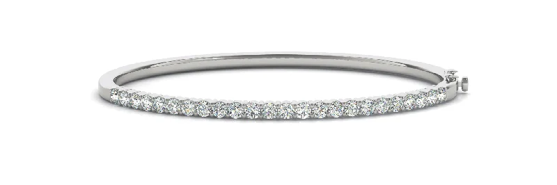 Women’s eternity bangle-14k Traditional Diamond Bangle