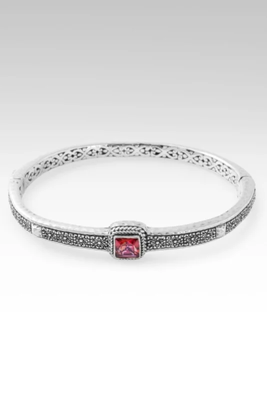 Women’s friendship bracelet-Abide in Me Bangle™ in Ultra™ Mystic Topaz