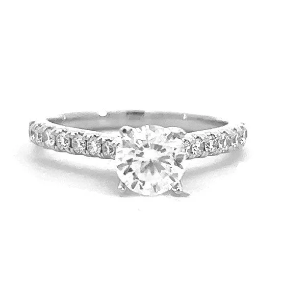 Women’s sapphire engagement rings-Diamond Engagement Ring