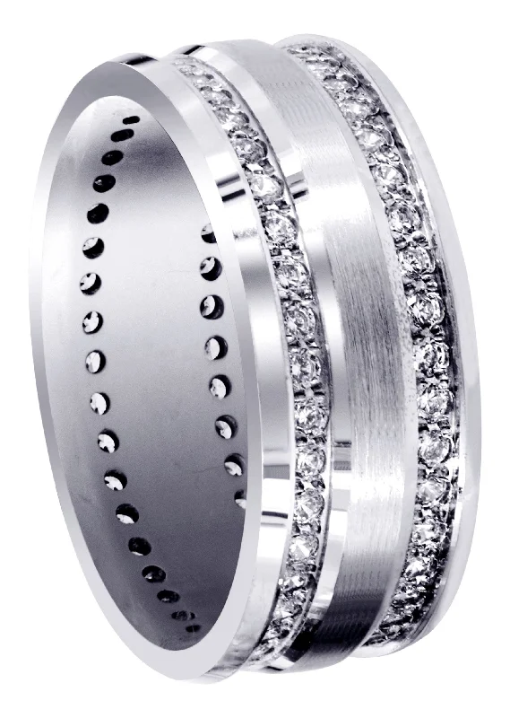 Women’s engagement rings with a band-Diamond Mens Engagement Ring | 1.2 Carats | High Polish Finish (Cade)