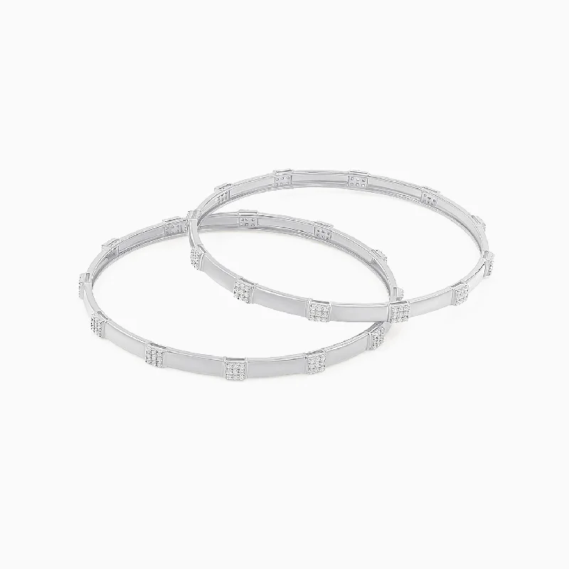 Women’s casual bracelet-Sleek Design Silver Bangle