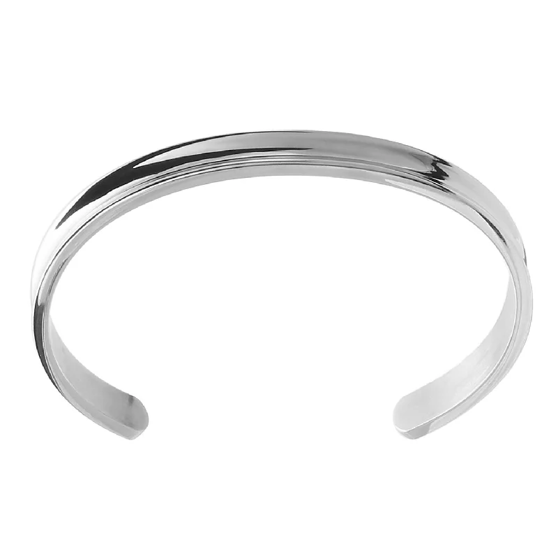 Women’s simple gold bracelet-Simple Style Classic Style Letter Stainless Steel Bangle