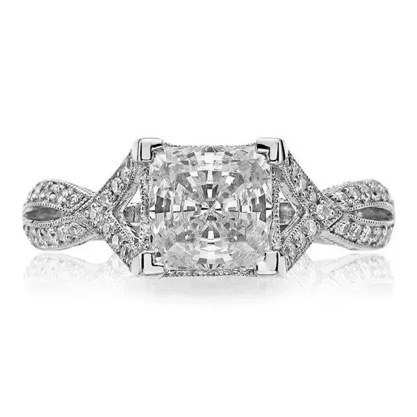 Women’s solitaire engagement rings-TACORI Dantela Platinum Engagement Ring