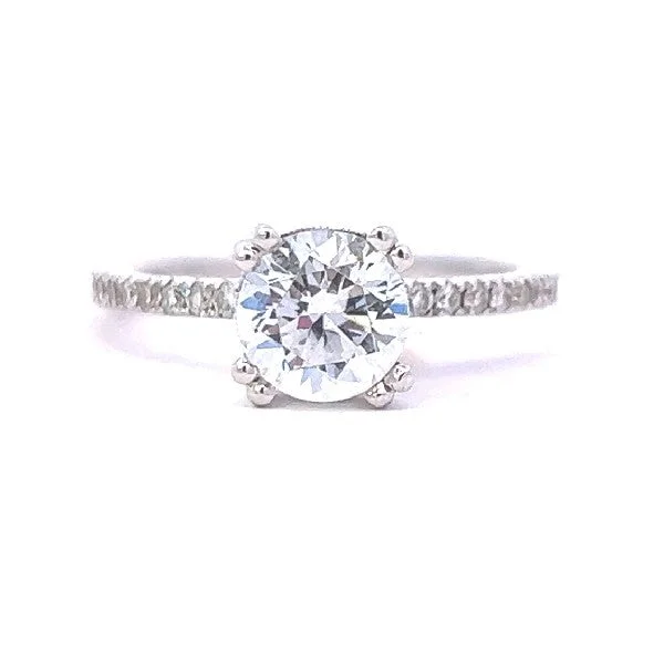 Women’s diamond halo engagement rings-BEVERLY K Hidden Halo Engagement Ring