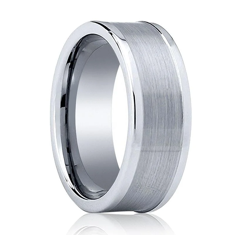 Women’s adjustable ring-VAGA | Tungsten Ring Silver Flat Polished