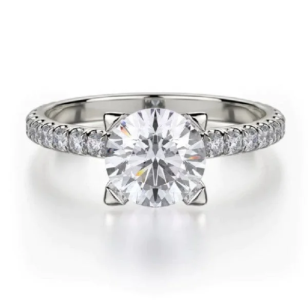 Women’s engagement rings with vintage settings-MICHAEL M Europa Engagement Ring