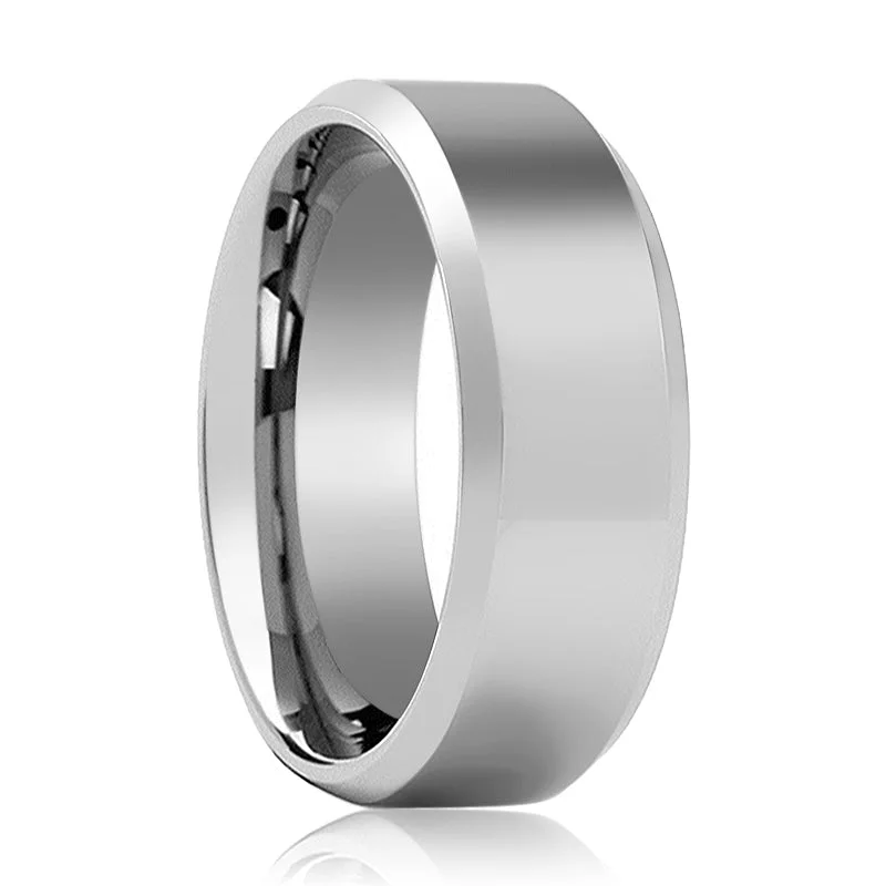 Women’s custom ring-COOPER | Tungsten Ring Polished finish