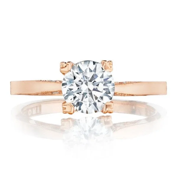 Women’s engagement rings with vintage settings-TACORI Pretty in Pink Rose Gold Solitaire Engagement Ring - Final Sale