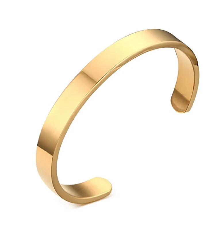 Women’s slim bracelet-18k Gold Cuff Bangle