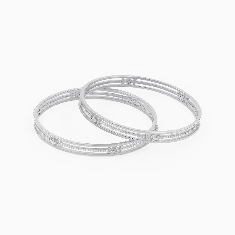 Women’s cuff bangle-Elysium Sterling Silver Bangle