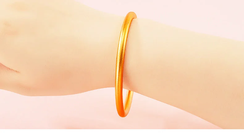 Women’s rainbow bracelet-1 Piece Simple Style Solid Color Copper Plating Bangle