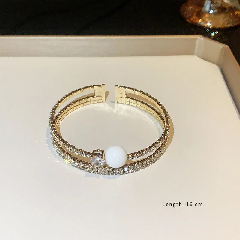 A2125 Dold Pearl Multi-Layer Bracelet