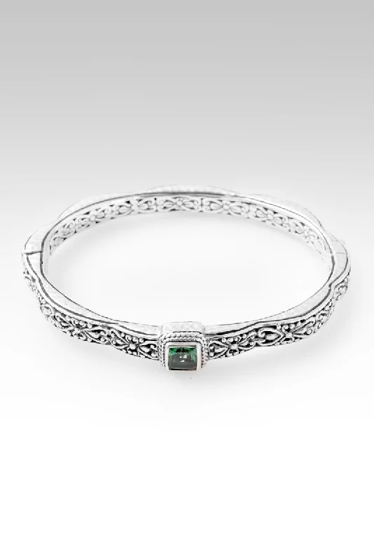 Women’s luxury bracelet-Faithful Devotion Bangle™ in Bali Hai™ Mystic Topaz