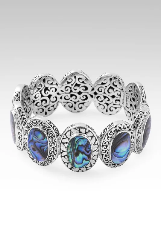 Women’s stacked bracelet-Kind Heart Bangle™ in Abalone