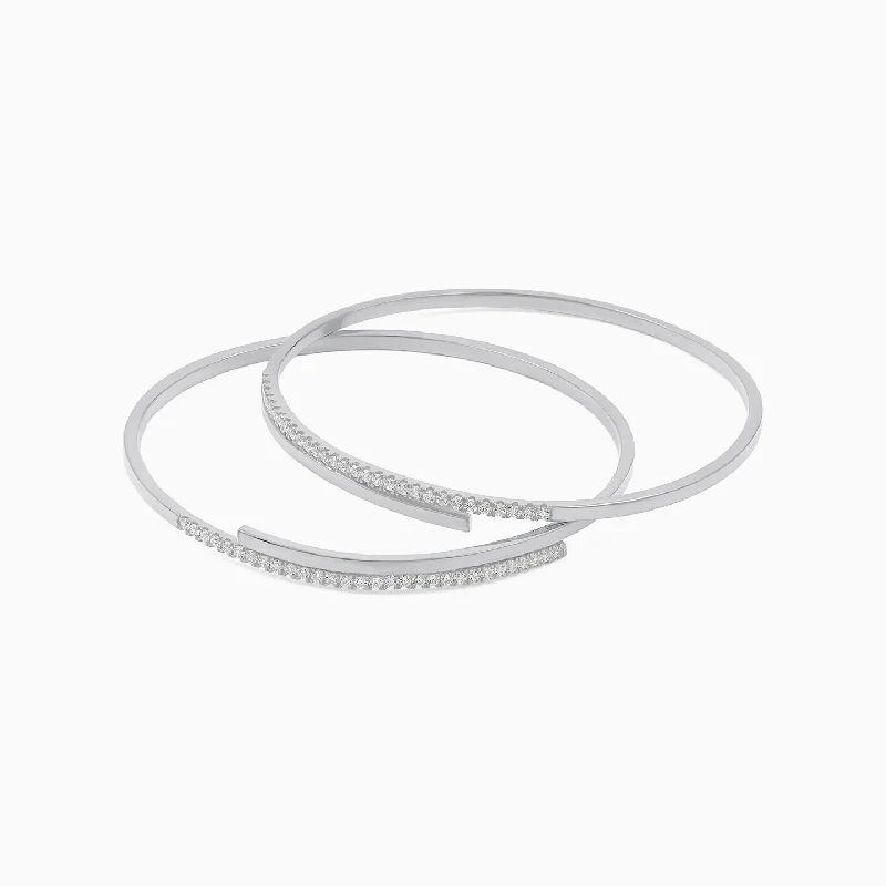 Women’s simple bangle-Twisted Serenity Sterling Silver Bangle